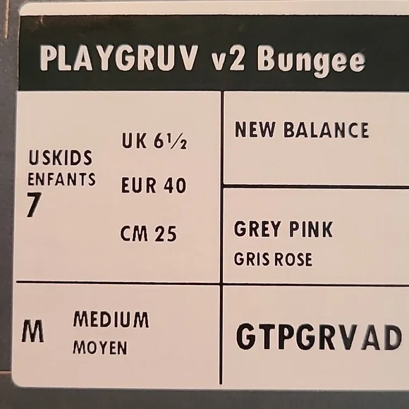 NEW BALANCE GIRLS PINK AND GRAY SIGNATURE ATHLETIC SHOES SIZE 7 - Picture 10 of 12